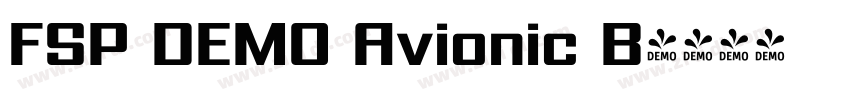 FSP DEMO Avionic B字体转换 FSP DEMO Avionic B字体转换